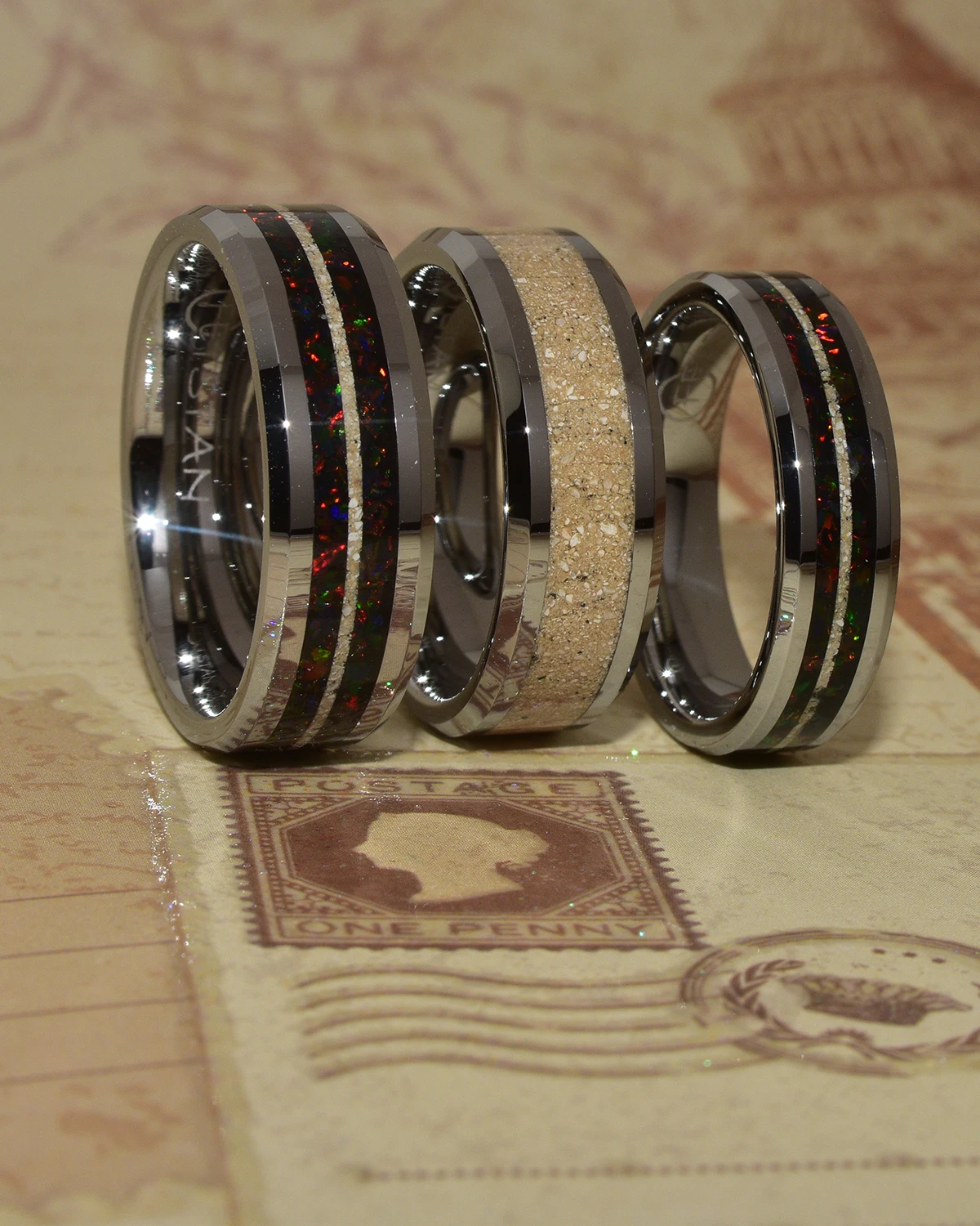 Bague commémorative avec cendres naturelles d’un animal